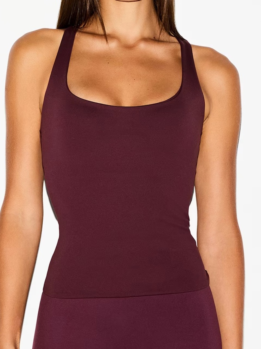 Nike skims racer back tank small currant